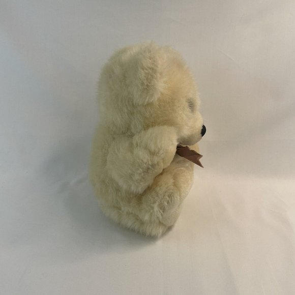 Great American Fun GAF Teddy Bear 9" Plush Brown Ribbon Stuffed Animal Toy VTG - Picture 4 of 8